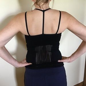 Zella black yoga top